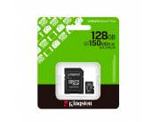 MEMORIA KINGSTON MICRO SD 128GB SDCS3/128GB CANVAS SELECT PLUS CON ADAPTADOR