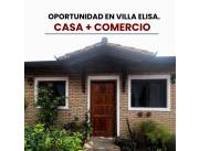 Remato Casa + Comercio en la mejor zona de Villa Elisa, 2 chalet en 1, solo Gs.550.000.000
