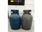 Garrafas para gas vacías. Capacidad 10 kilos