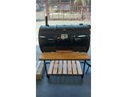 Parrilla estilo tambor