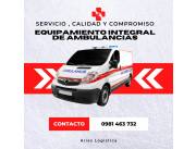 Equipamientos para Ambulancias