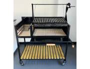 Parrilla con sistema sube y baja