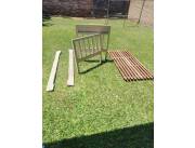 Cama de madera de lapacho 1 plaza