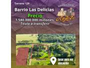 Terreno con casa construida frente Ruta 1