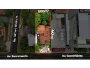 VENDO TERRENO SOBRE SANTISIMO SACRAMENTO