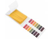Papel indicador de pH 1-14. Medidor de pH. 80 tiras reactivas.