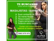 BUSCAMOS MASAJISTAS / BARBERAS