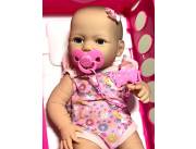 👶🍼 Muñeca New Born con Cunita para jugar 🛏️💖
