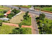 Vendo tres terrenos juntos sobre ruta en Caacupé