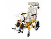 Silla de ruedas con respaldo reclinable