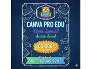 Canva pro Edu por un año