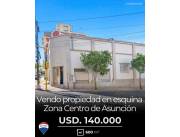 Propiedad en Esquina – Centro de Asunción (600 m²)