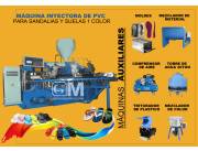 MÁQUINA INYECTORA PVC/EVA PARA FABRICAR SANDALIAS