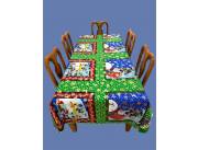 🌀 MANTEL NAVIDEÑO CON BRILLO SUPER SOLICITADOS PARA MESA DE 6 SILLAS * MEDIDA 220x150 cm