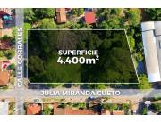 VENDO TERRENO EN ESQUINA DE 4.460 M2 EN FERNANDO DE LA MORA Z/ SUR!!