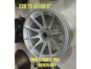 Llanta Deportiva XXR 15 4X100 8 Nuevos en caja