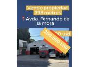 Vendo propiedad 798 metros con depósito 798