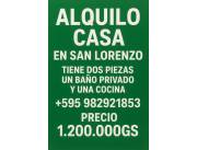 Alquilo departamento en san Lorenzo