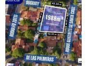 VENDO AMPLIO TERRENO 46,51 X 42,24 ESQUINA RECOLETA S/ROQUE GONZALEZ STA.CRUZ AR2B- 1988M2