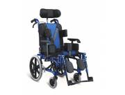 Silla de ruedas pediátrica postura azul. Envíos a todo el pais.