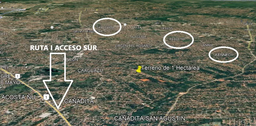 Vendo terreno de 1 hectarea en el Barrio Caaguazu de Ñemby — foto 3