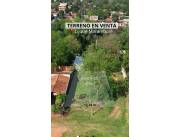 En venta terreno en esquina en Barrio Marambure de Luque