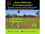 🏡¡SÚPER OFERTA DE 5 TERRENOS EN LA CIUDAD DE ITAUGUÁ!