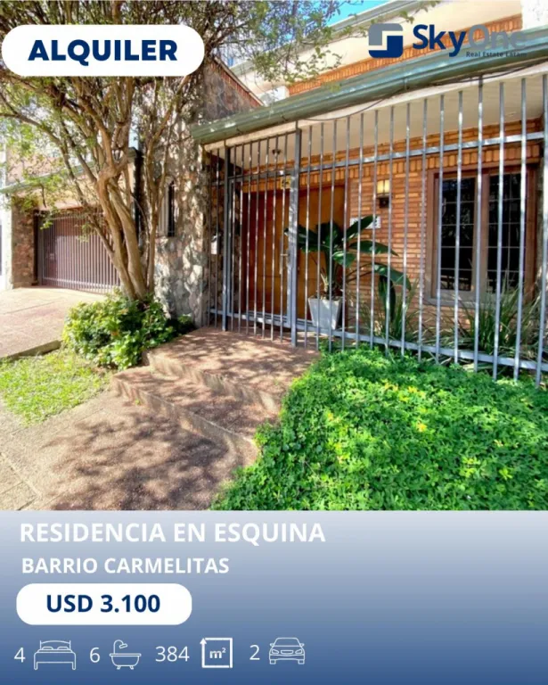 Alquiler de residencia en esquina – Barrio Carmelitas 🏡 — foto 2