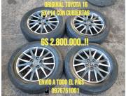 Original Toyota 16 5x114 con cubiertas impecables