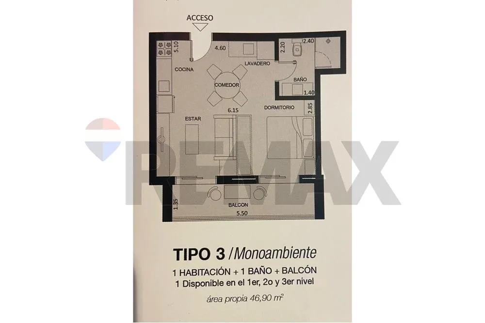 ALQUILO MONOAMBIENTE - EDIFICIO ALTOS DE HERRERA — photo 2