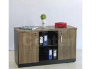 ARMARIO BAJO EJECUTIVA -MARRON/NEGRO (6069)