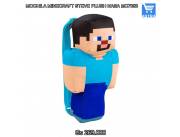 MOCHILA MINECRAFT STEVE PLUSH NASA MC7030