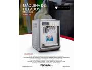 MAQUINA DE HELADOS SOFT CAPACIDAD DE 14 LITROS MARCA ITALUX PARA 2 SABORES Y 1 COMBINADO