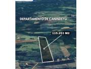 VENDO 11 HECTÁREAS C/5.253 M2 EN CANINDEYU DISTRITO DE VILLA YGATYMI A 15 KM DEL CENTRO