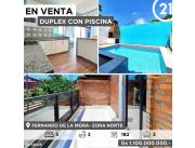 EN VENTA DUPLEX CON PISCINA EN FDO ZONA NORTE