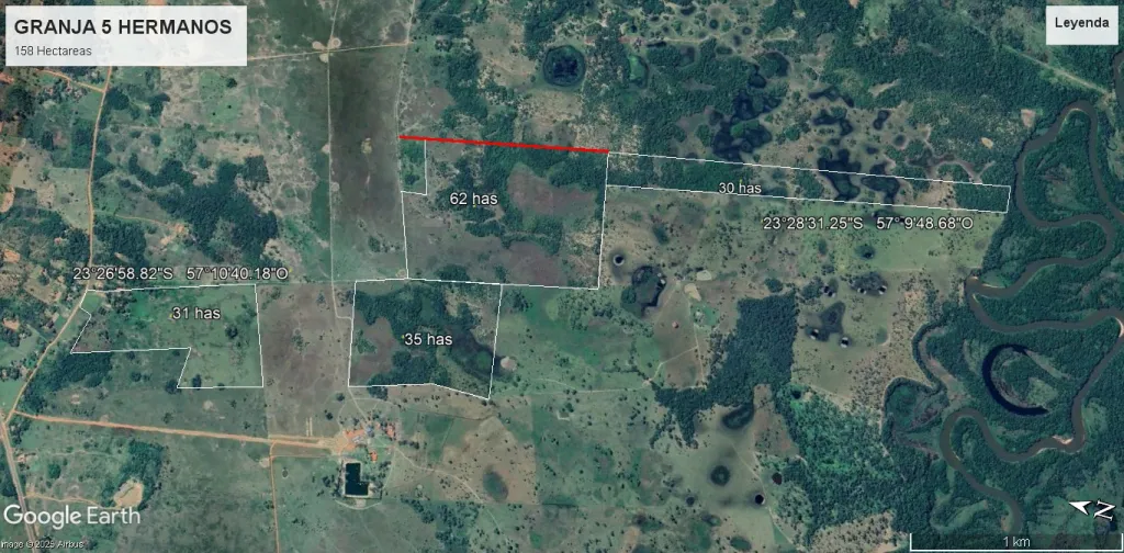 PROPIEDAD EN CONCEPCION - SOBRE EL RIO YPANE 158 HECTAREAS — foto 3
