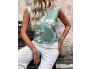 BLUSA DE SATEN, TALLE M