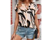 BLUSA ESTAMPADA, TALLE M