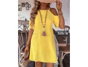 VESTIDO AMARILLO, TALLE M