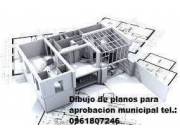 DIBUJO DE PLANOS PARA REGULARIZACION Y APROBACION EN LA MUNICIPALIDAD