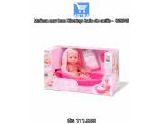 Muñeca new born Divertoys baño de cariño - 008045