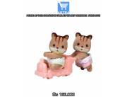 FIGURA EPOCH SYLVANIAN FAMILIES WALNUT SQUIRREL TWINS 5421