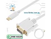 CABLE USB C A VGA 1.8 METROS