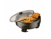 OLLA SARTEN ELECTRICA FTX PT-09 6L ANTIADHERENTE NEGRO