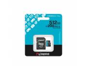 MEMORIA MICRO SD KINGSTON 512GB SDCG4/512GB CANVAS GO PLUS CON ADAPTADOR