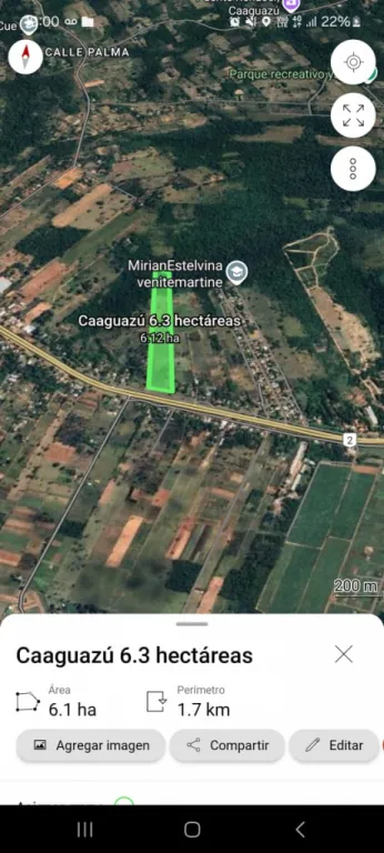 En venta! - 6.3 hectáreas en Caaguazu - Sobre ruta internacional PY02 — foto 2