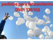 Globos a helio para lanzamientos despedidas