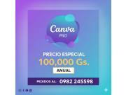 canva pro por un año