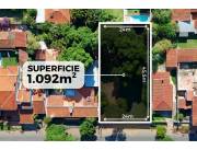 Vendo amplio terreno sin edificar de 1.092 m² en barrio Herrera