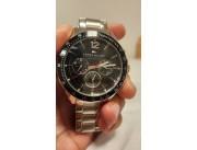 Reloj Tommy Hilfiger 1791104 Hombre Acero Inox Original Plateado Negro Negro